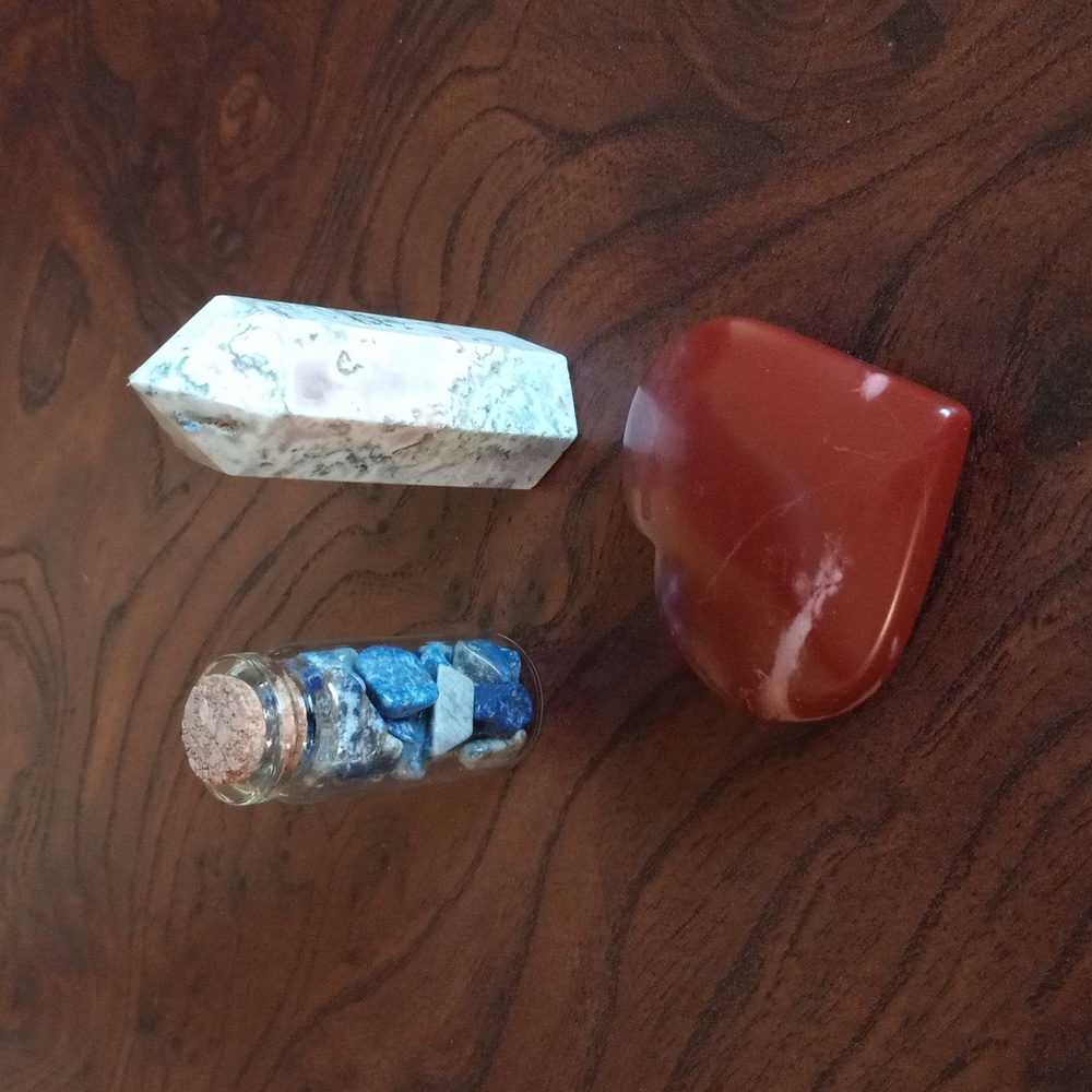 Bundle of Crystals...Heart, Tower & Bottle of Stones.